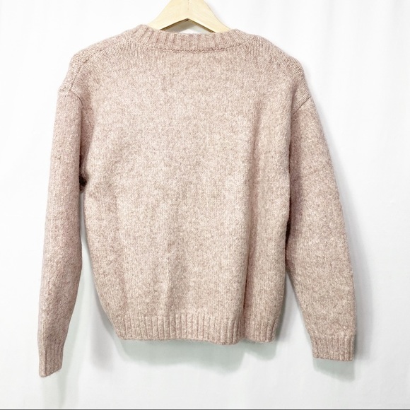 NWT-Max Studio Oatmeal Cable Knit Sweater M - Picture 6 of 12